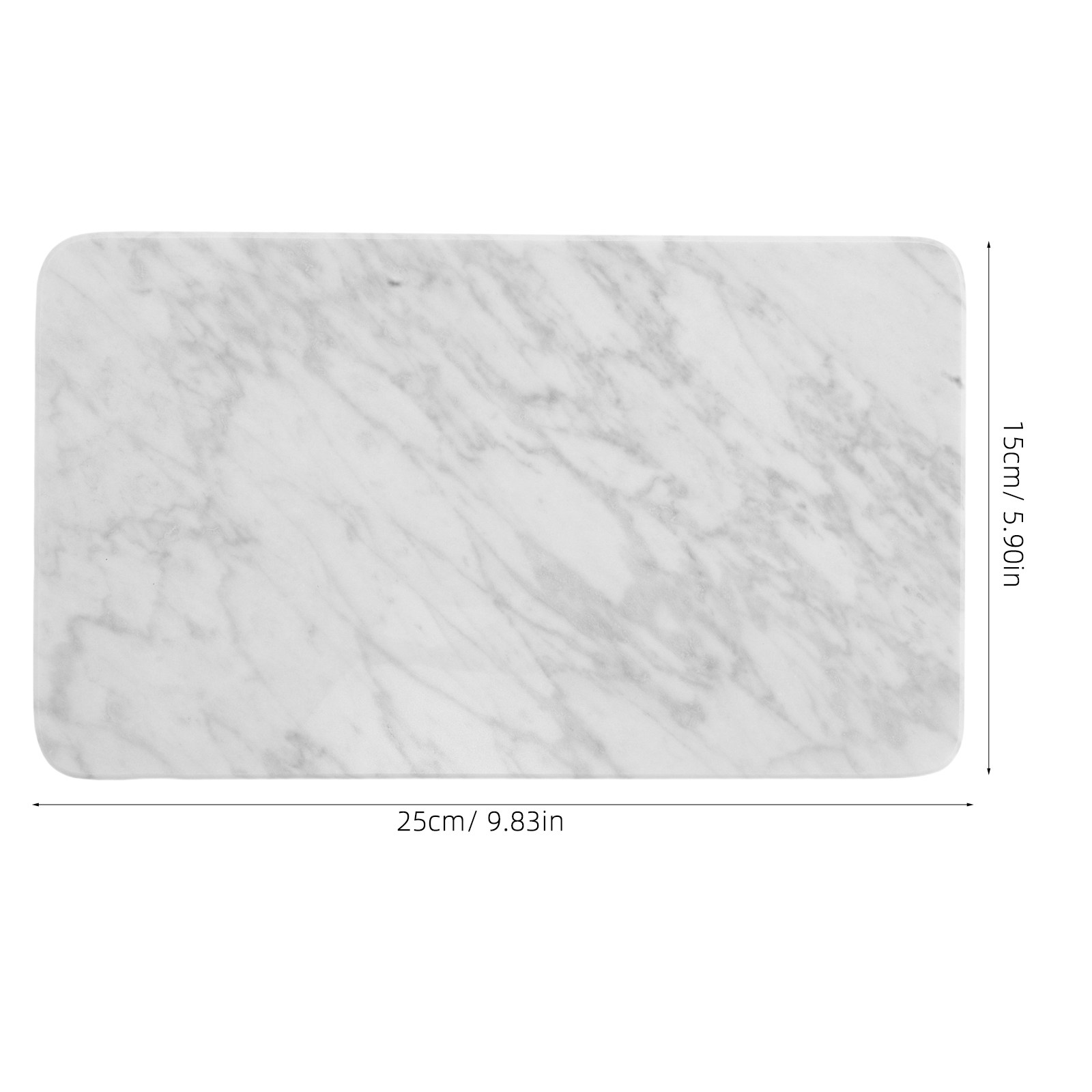 Natural White Marble Round Tra - огляд і ціна Luxury Skincare Organizer