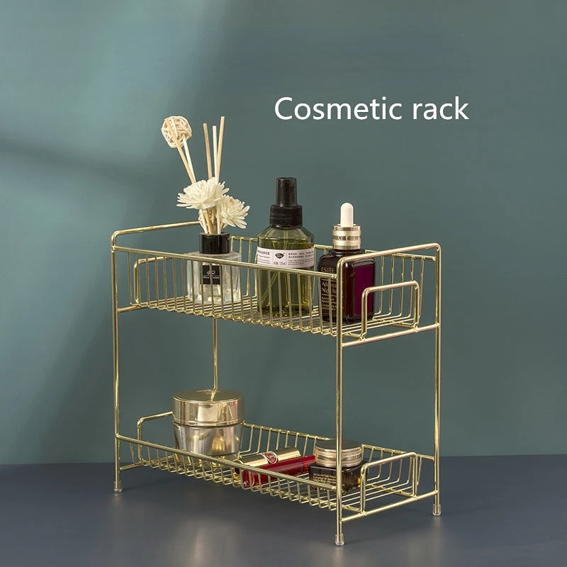 Luxury Metal Golden Cosmetic R - огляд і ціна Luxury Skincare Organizer