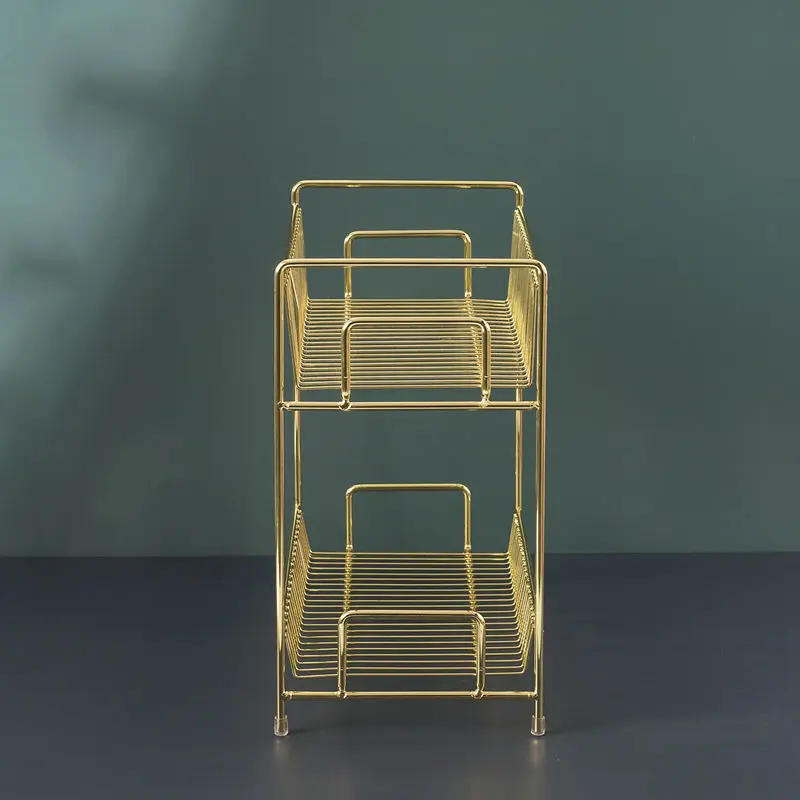 Luxury Metal Golden Cosmetic R - огляд і ціна Luxury Skincare Organizer